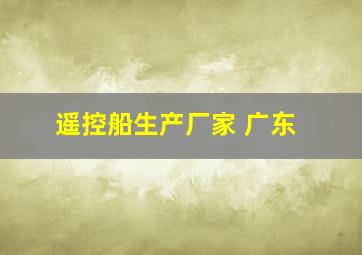 遥控船生产厂家 广东